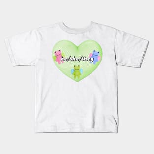 he/she/they pronouns Kids T-Shirt